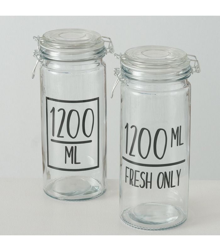 ΔΟΧΕΙΟ ΑΠΟΘΗΚΕΥΣΗΣ ΜΕ ΚΛΙΠ 2/ass Milly 1.200ml H25cm D10cm image