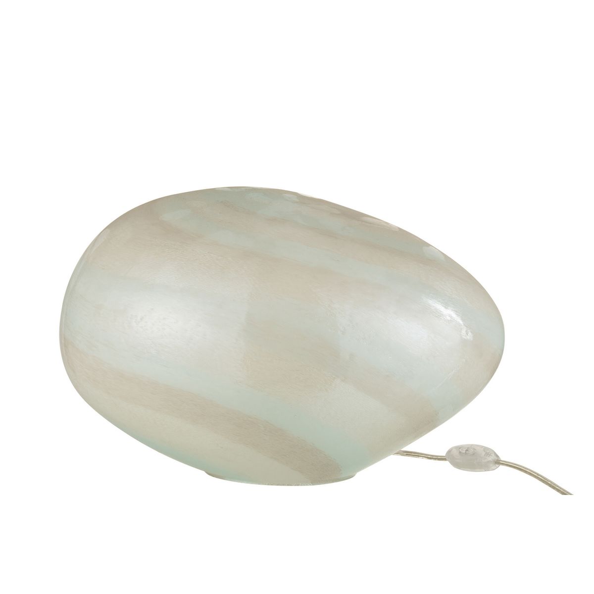 ΛΑΜΠΑ PEARL ΟΒΑΛ ΓΥΑΛΙ ΛΕΥΚΟ (40x30x24cm) image