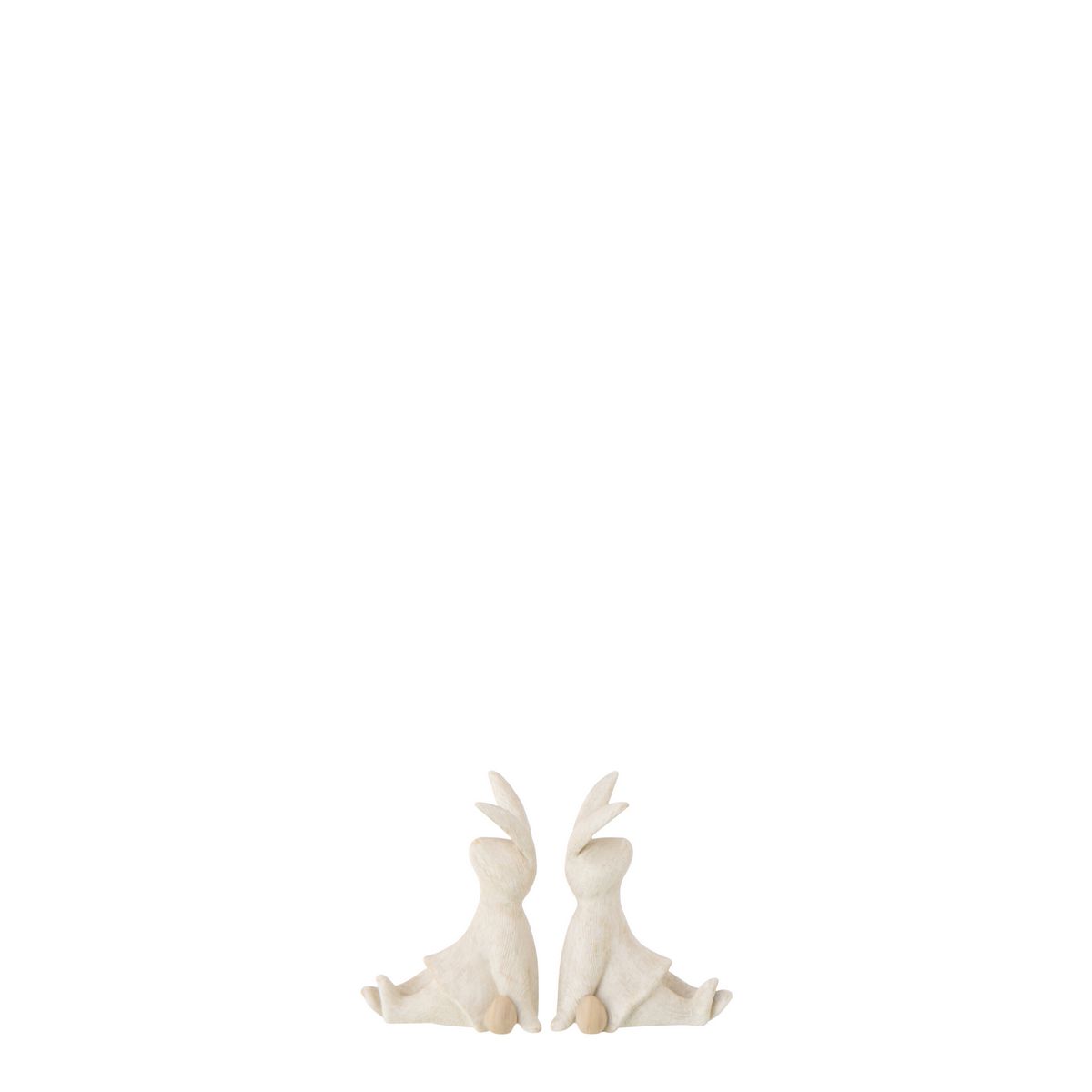 ΛΑΓΟΣ ΦΙΓΟΥΡΑ ΚΑΘΙΣΤΟΣ RESIN ΜΠΕΖ ASS2 (6x7.5x10cm) image
