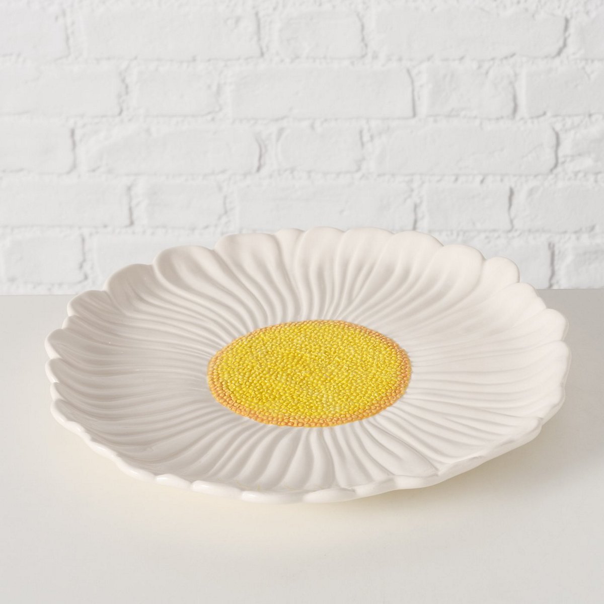 ΠΙΑΤΕΛΑ Daisy ΣΧΕΔΙΟ ΜΑΡΓΑΡΙΤΑ D31cm ΛΕΥΚΟ ΚΕΡΑΜΙΚΟ image