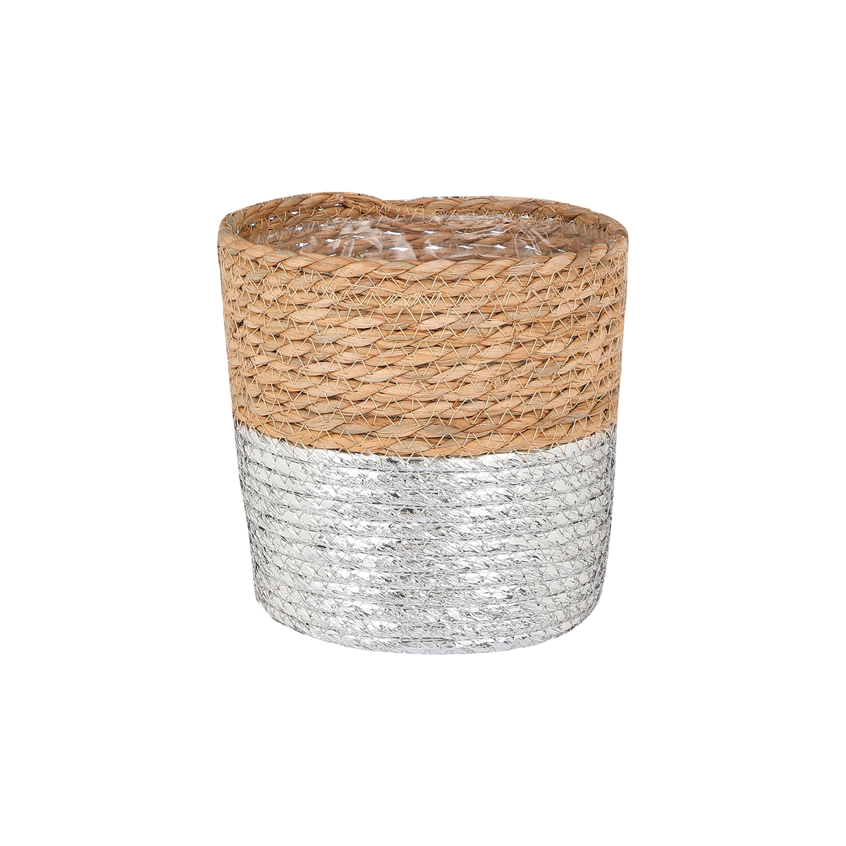 ΚΑΛΑΘΙ ΦΥΣΙΚΟ/ΑΣΗΜΙ Rachel - h23 d23cm 20-27-874 seagrass image