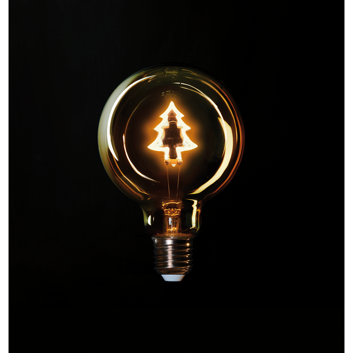 ΛΑΜΠΑ LED RETRO BULB WITH TREE 95X135MM 2W-1800K AMBER FINISH / E27 FITTING / NON-DIMMABLE / COLOURBOX image