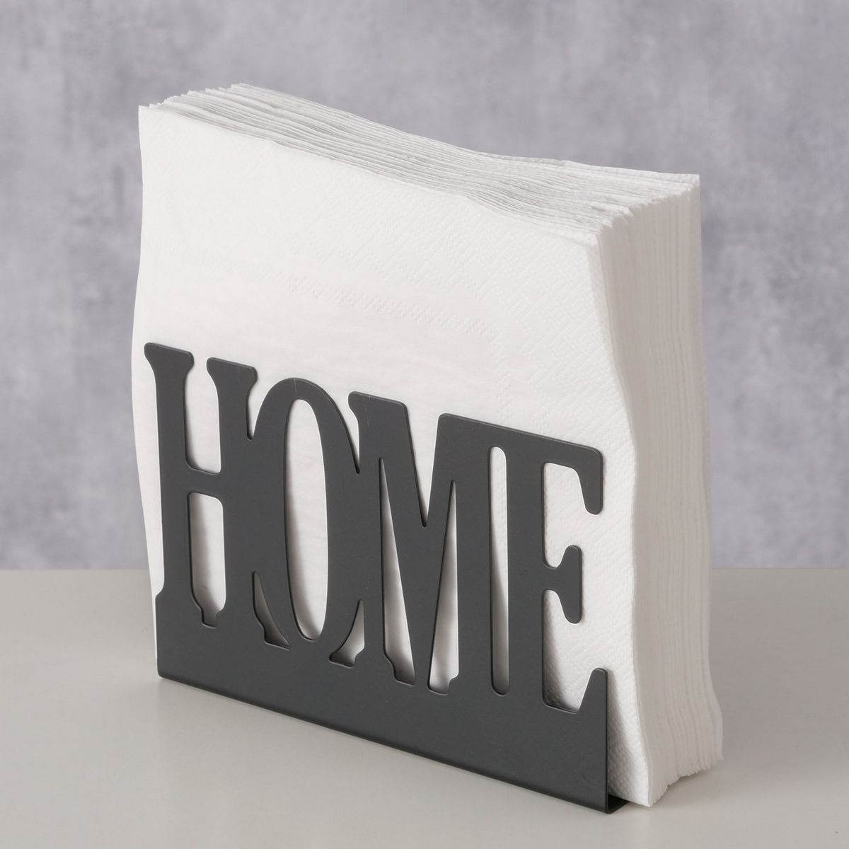 ΧΑΡΤΟΠΕΤΣΕΤΟΘΗΚΗ Home 15X5X10 cm ΜΑΥΡΟ ΜΕΤΑΛΛΟ image