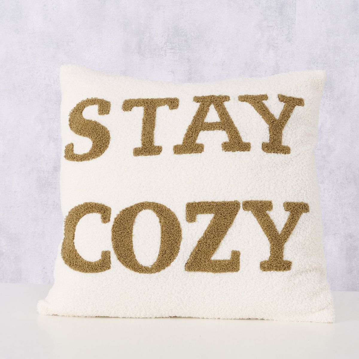 ΜΑΞΙΛΑΡΙ Cozy 45Χ45 cm ΛΕΥΚΟ ΜΠΕΖ STAY COZY image