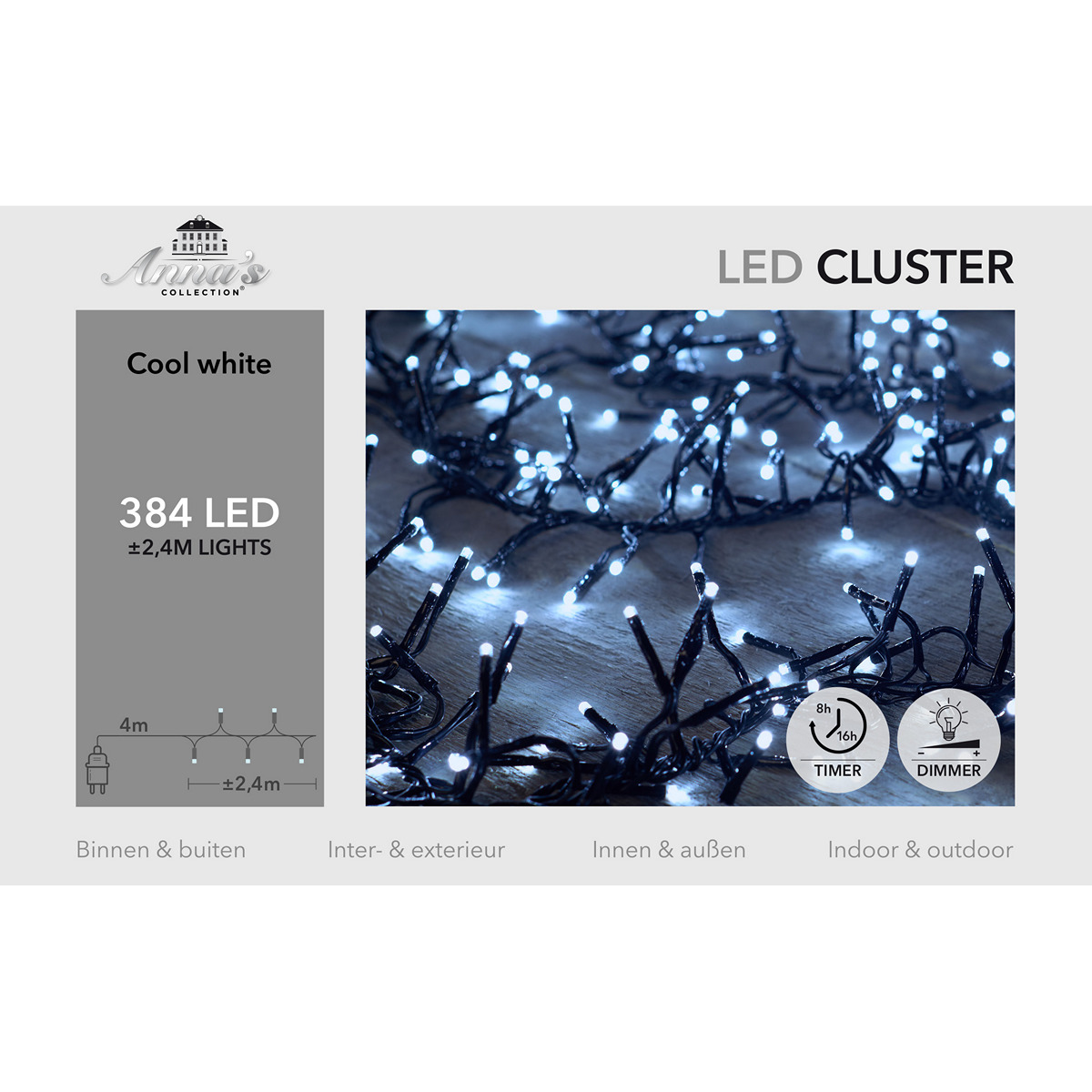 ΦΩΤΑΚΙΑ CLUSTER 384LED/2 image